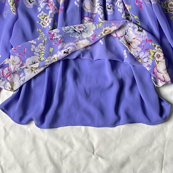 White House Black Market off the shoulder floral Top 47481 - Picture 12 of 14